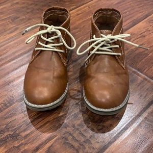 Steve Madden Boys Bchuka Lace Up Boots Cognac 12